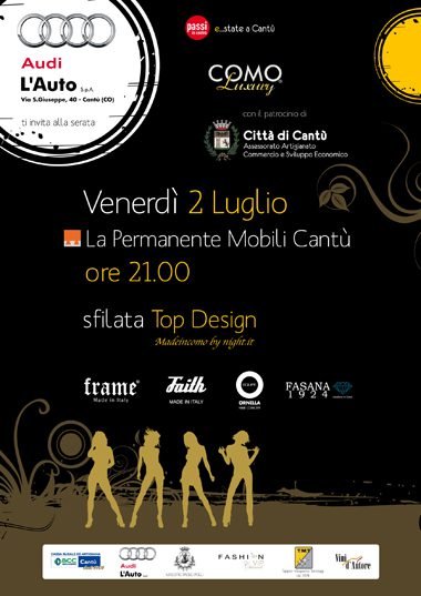 CANTU': sfilata "TOP DESIGN" a la Permanente del Mobile CANTU': sfilata "TOP DESIGN" a la Permanente del Mobile