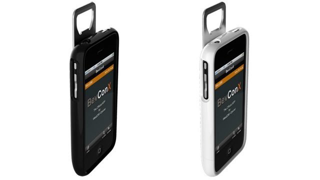 Custodia per iPhone con apribottiglie e software dedicato