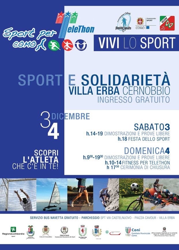 SPORT COMO PER TELETHON 2011 – Cernobbio Villa Erba