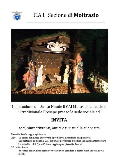 Moltrasio: Presepe del CAI in piazzetta Recchi