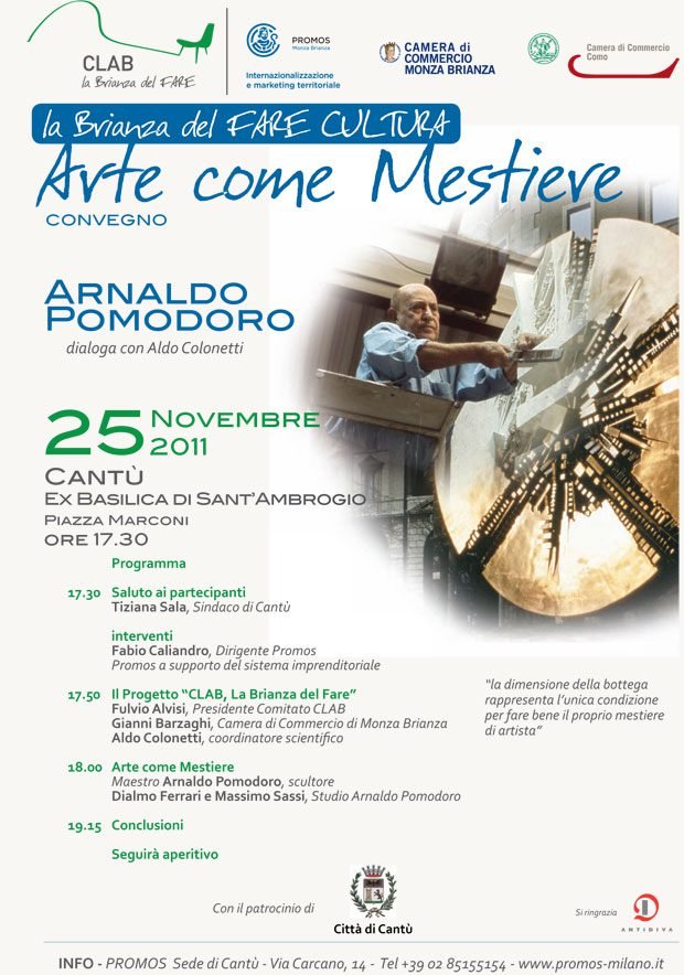 Cantù: convegno ARTE COME MESTIERE 1 arte come mestiere